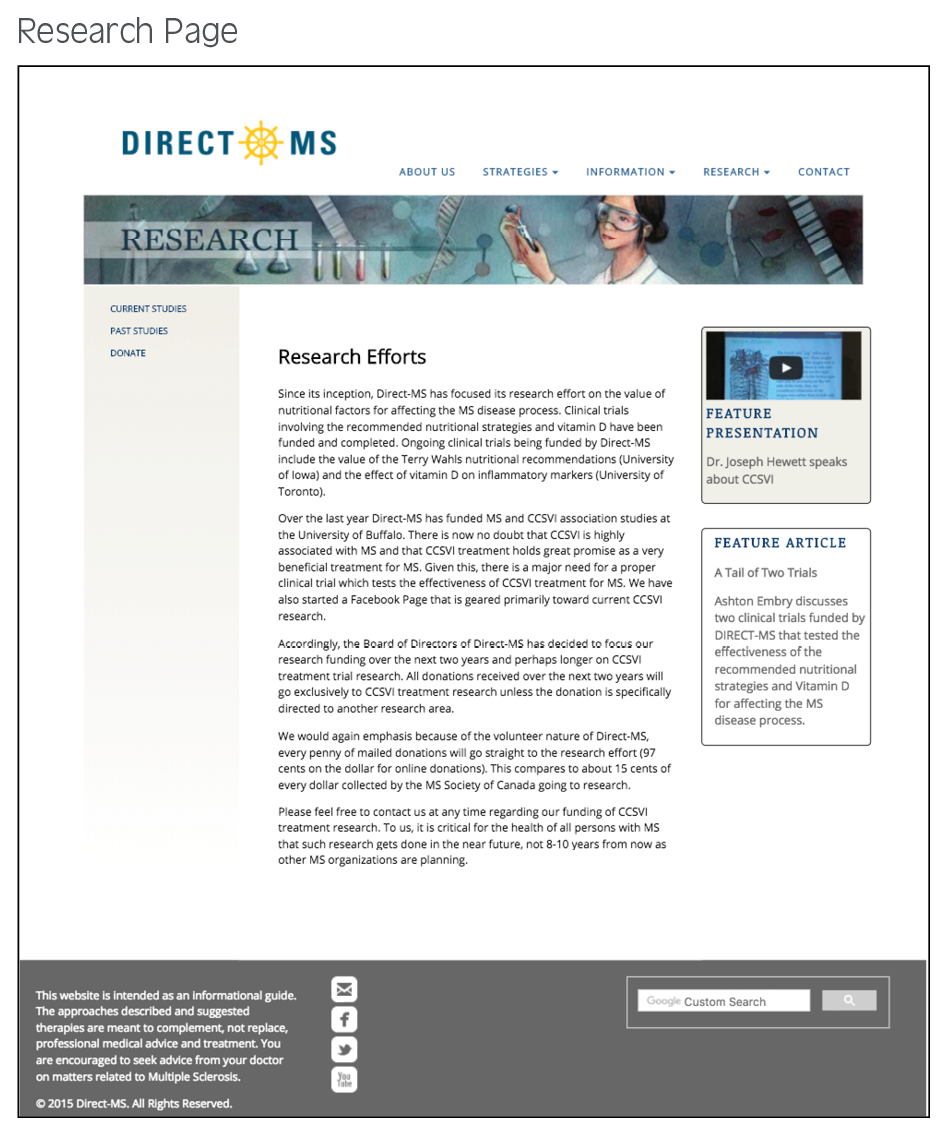 Direct-MS Research Page